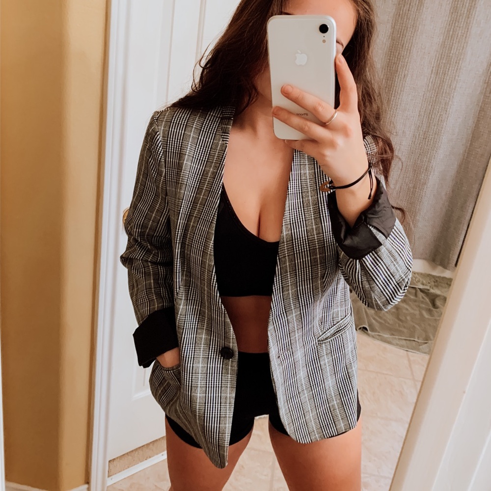 Plaid blazer